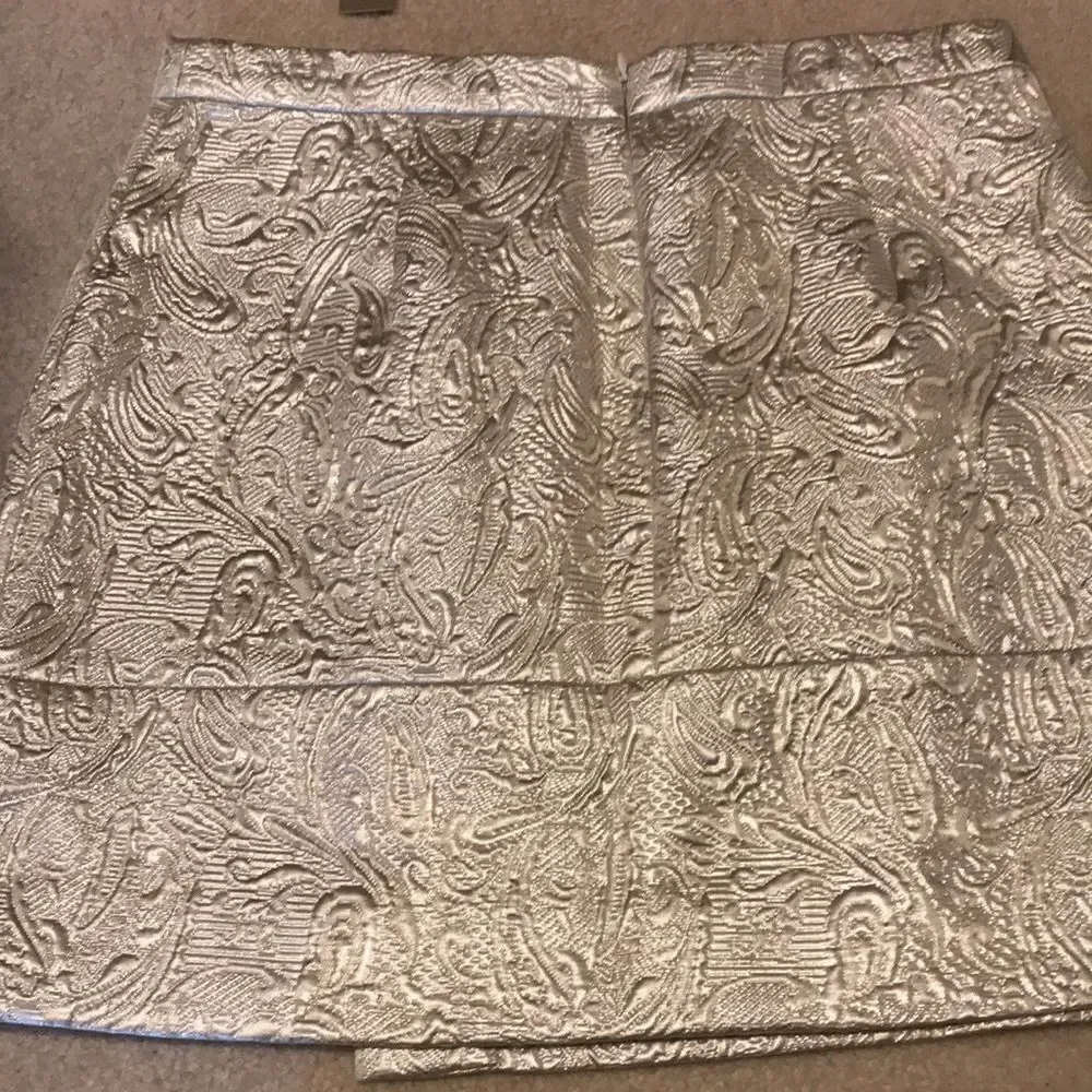 Jcrew metallic skirt